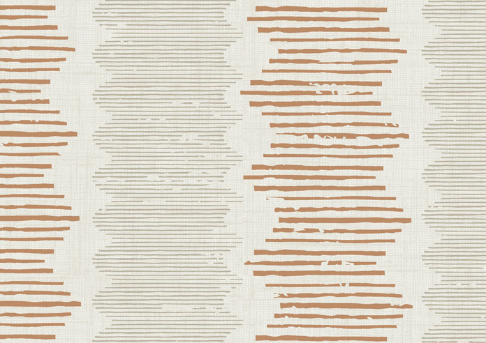 Zig Zag Stripe, Terracotta - Roller Blind - Image 6